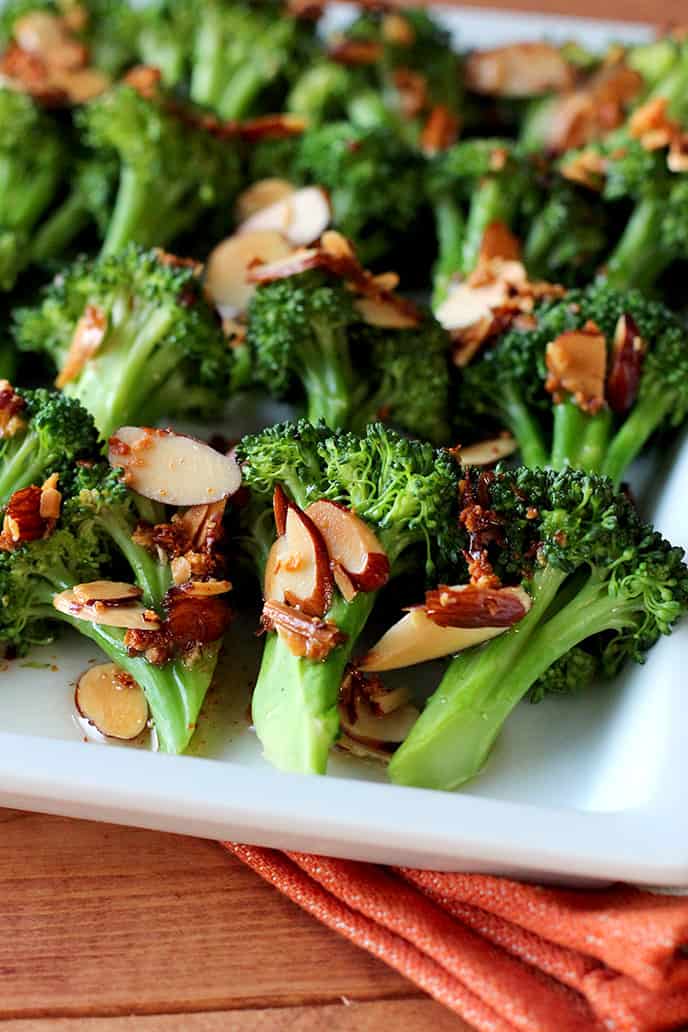 Broccoli Almondine - ilovevegan.com