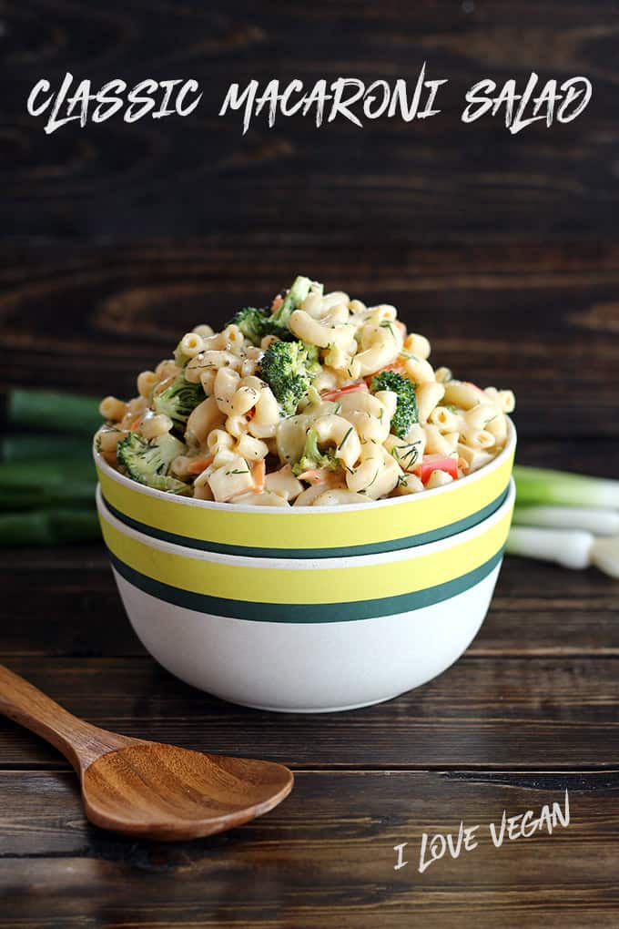 Classic Vegan Macaroni Salad - ilovevegan.com